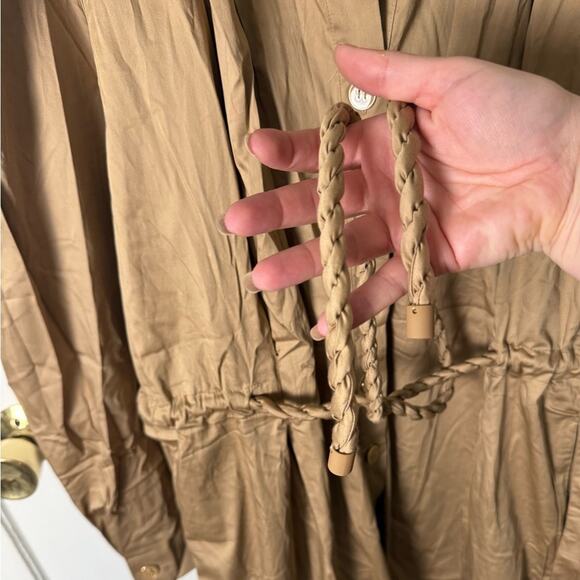 Farm Rio Brown Raglan Sleeve Jumpsuit XL - Picture 4 of 9